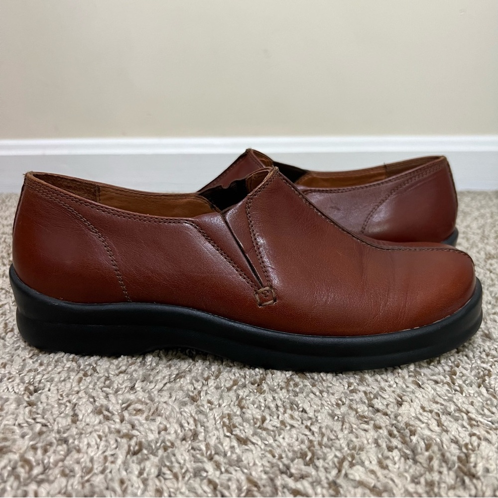 Footprints by Birkenstock Brown Leather Slip On Shoe Size 41 (US 10-10.5)